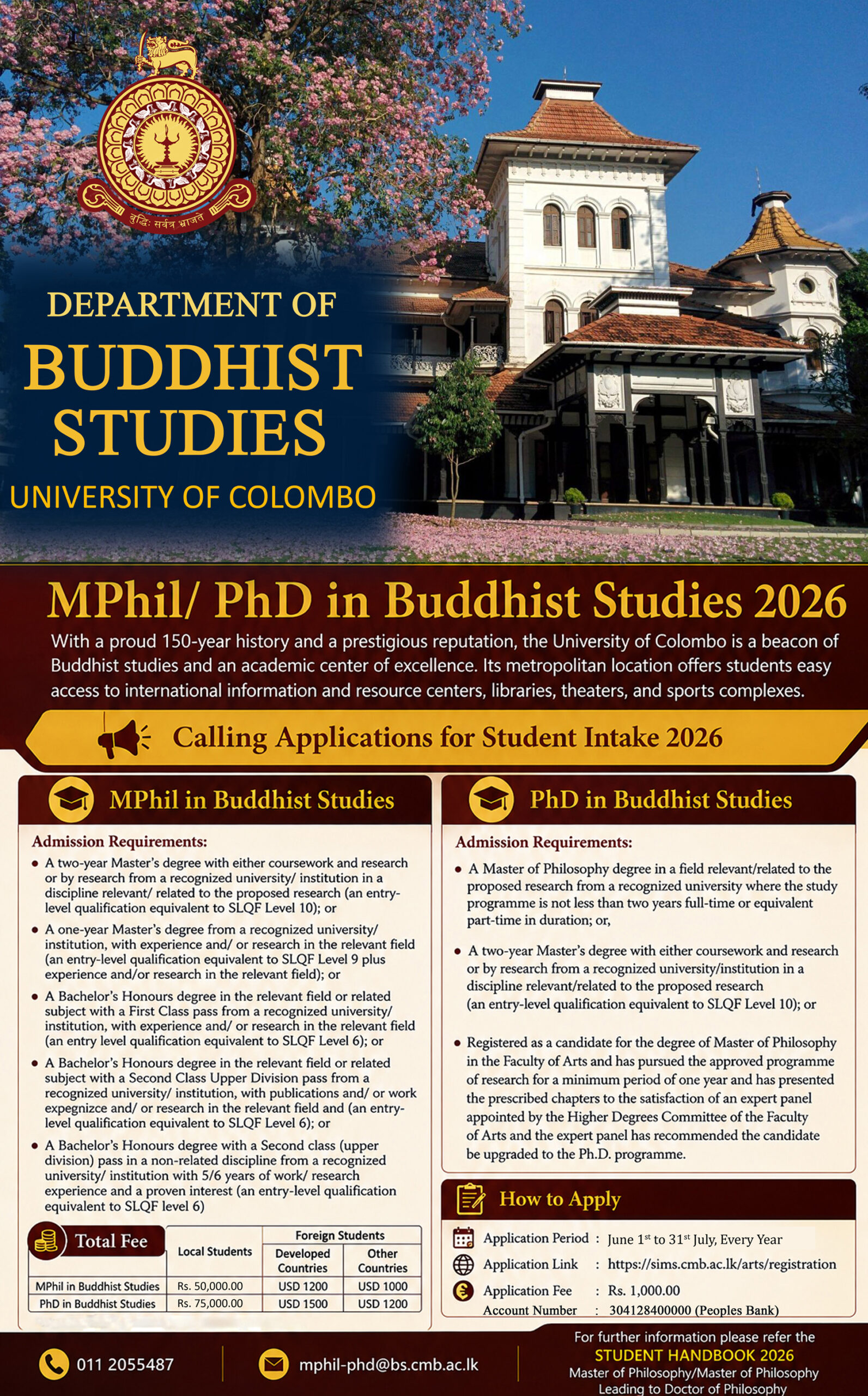 MPhil/PhD in Buddhist Studies