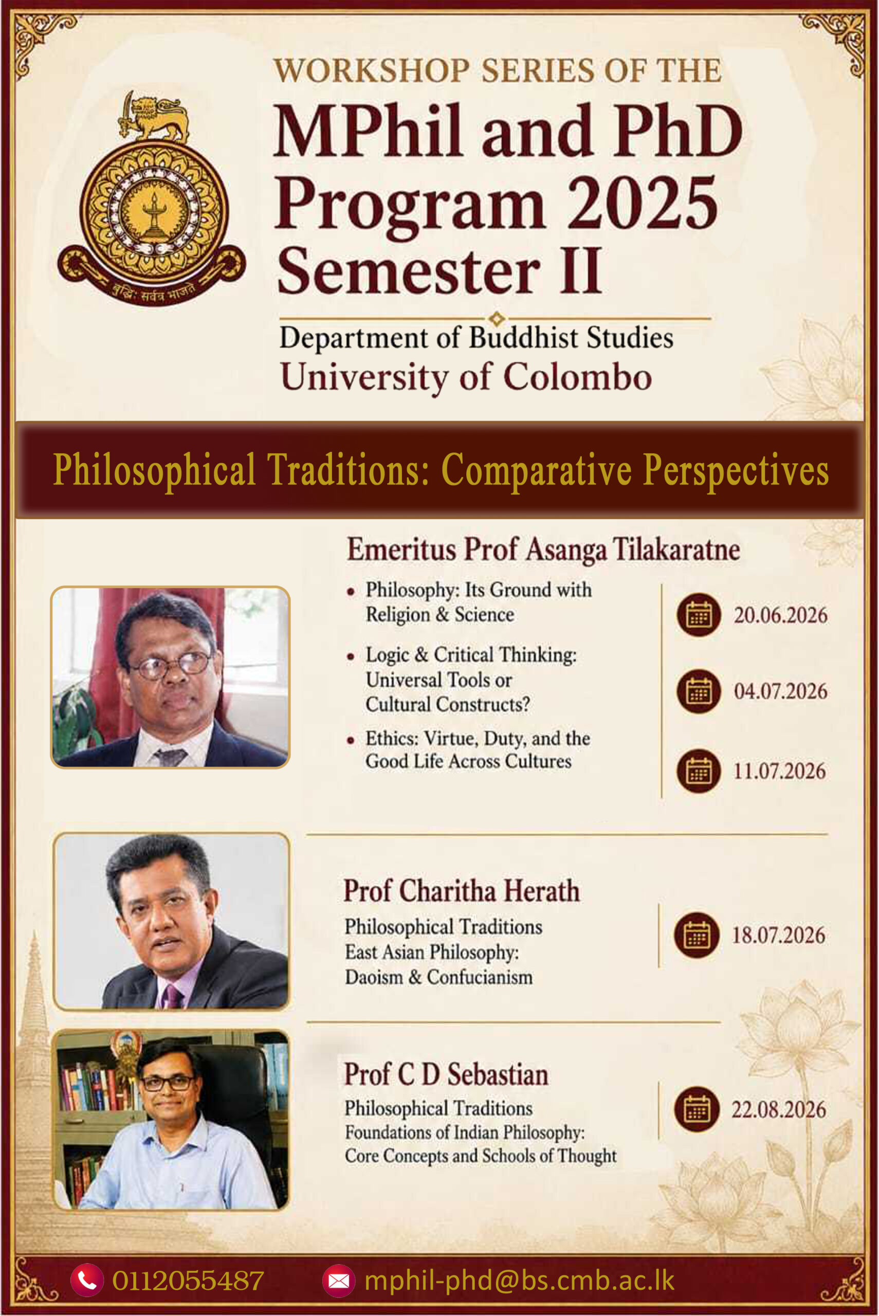Workshop Series for MPhil and PhD Programs -2025