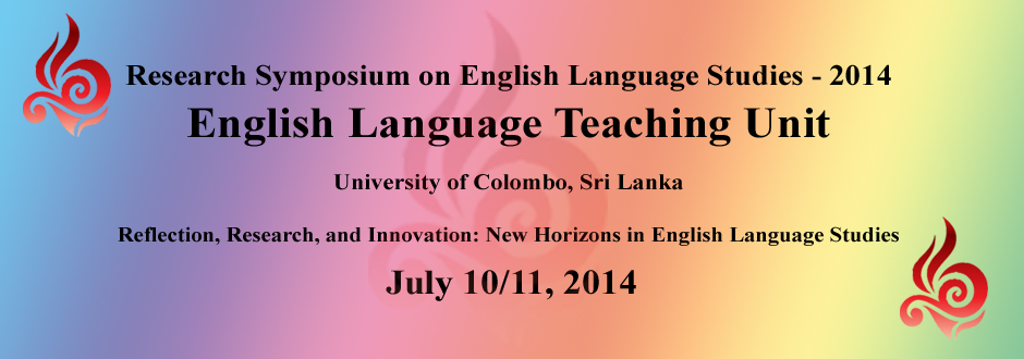 Research Symposium on English Language  Studies 2014