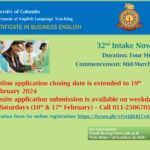 Certificate in Business English 2024