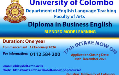 Diploma in Business English Course – 17th Intake Diploma in Business English Course – 17th Intake