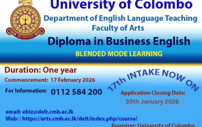 Diploma in Business English Course – 17th Intake