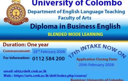 Diploma in Business English Course – 17th Intake