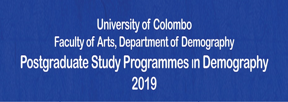 Calling Applications for Study Programmes in Demography – 2019 Calling Applications for Study Programmes in Demography – 2019