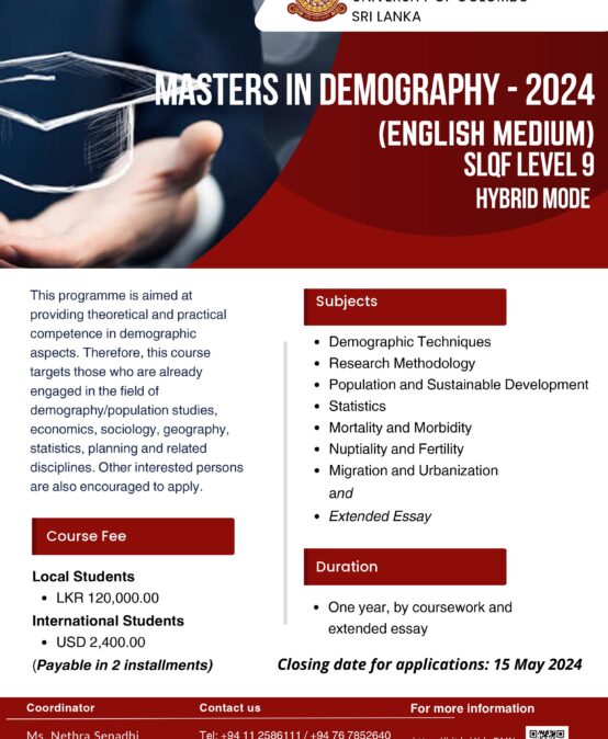 Study Programmes | Masters in Demography (MADEM) – 2024