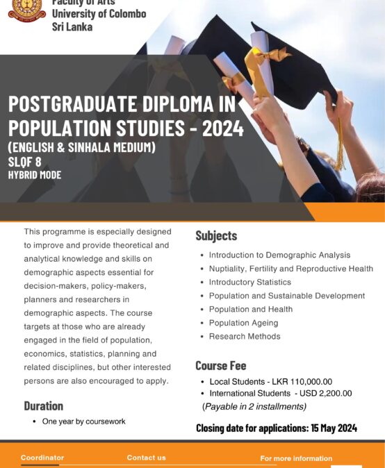 Study Programmes | Postgraduate Diploma in Population Studies (PgDPS) – 2024