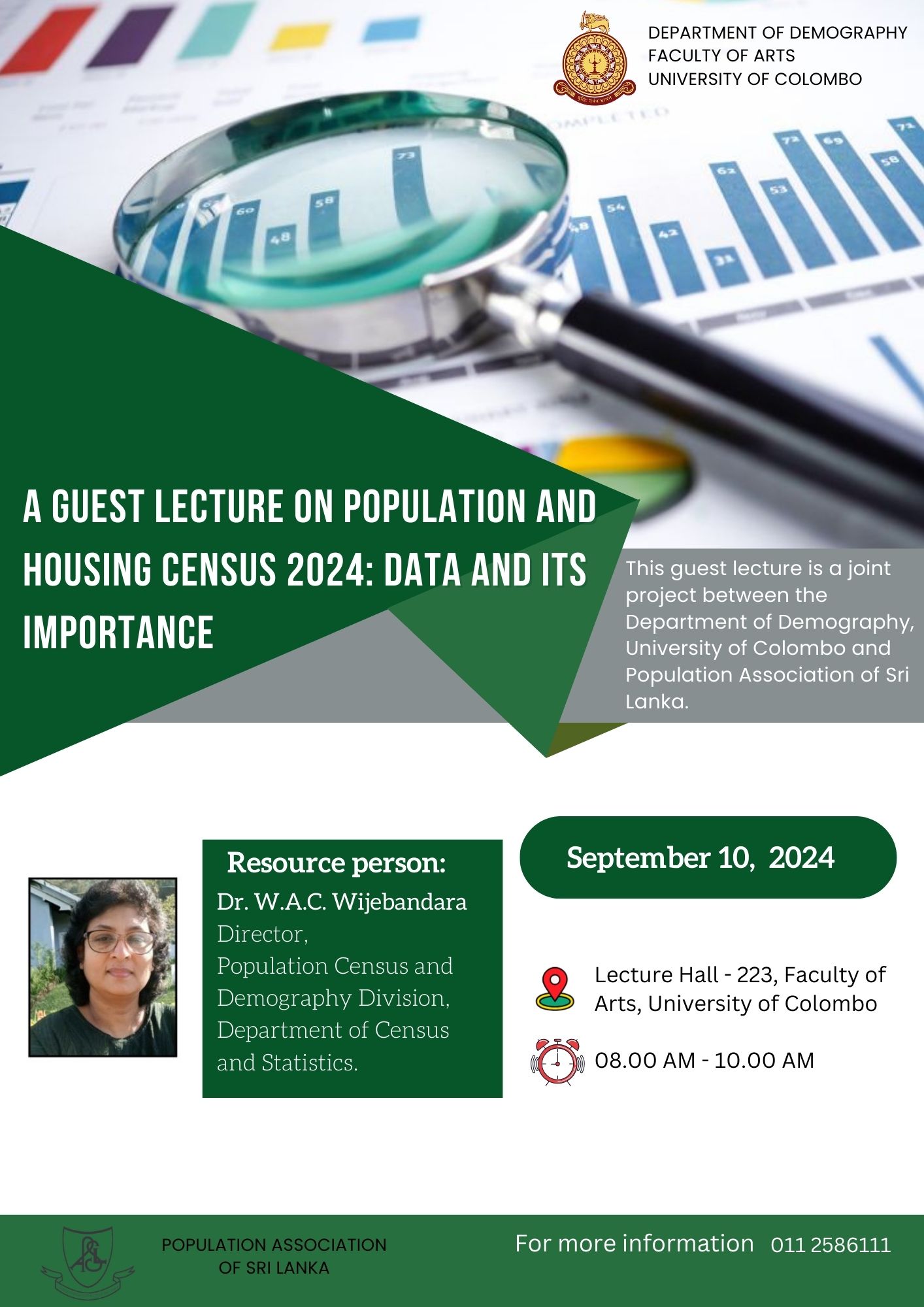 A guest lecture on Population and Housing Census 2024: Data and its Importance