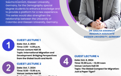 Guest Lecture Series-international migration and global health.