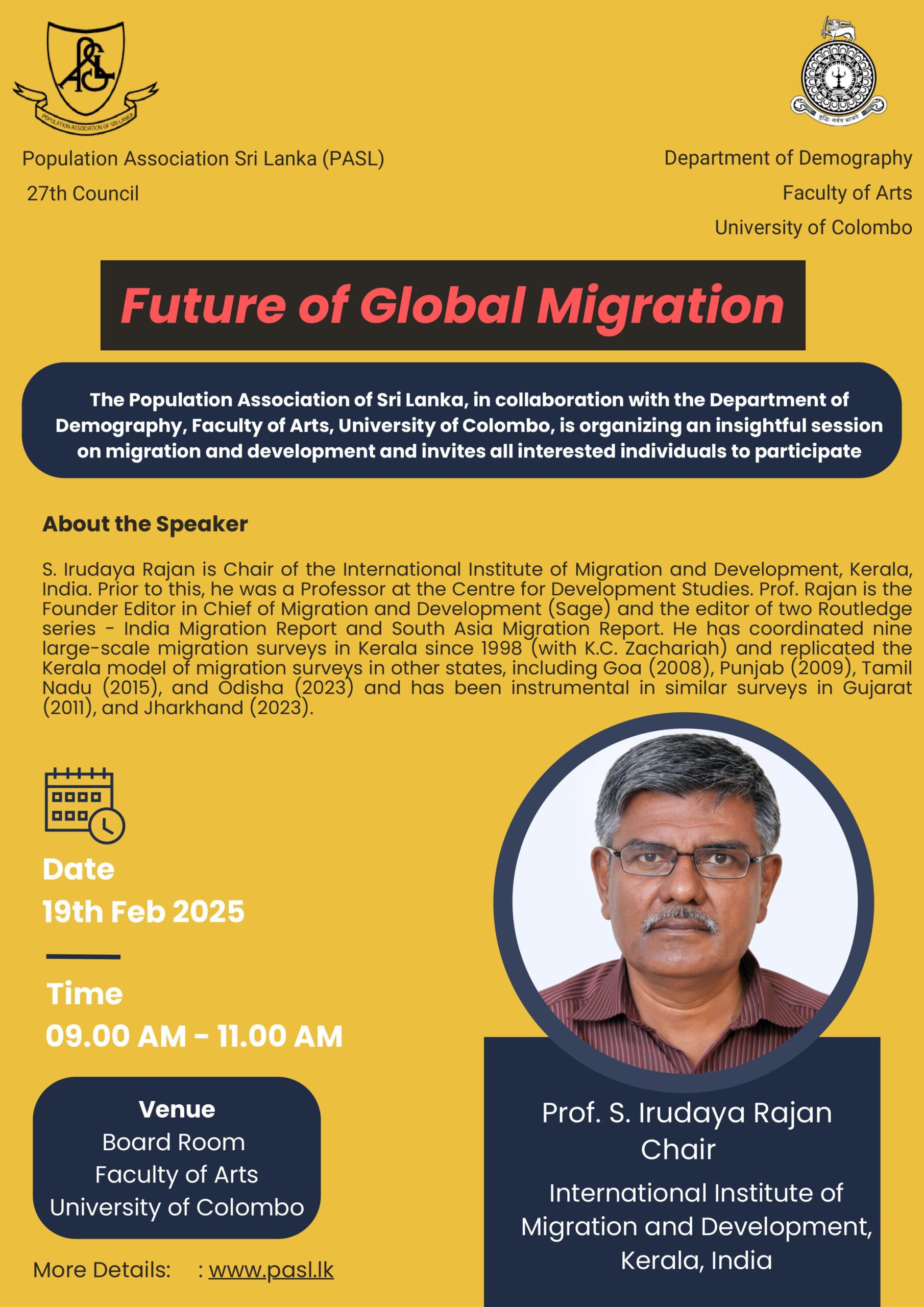 Guest Lecture on Future of Global Migration