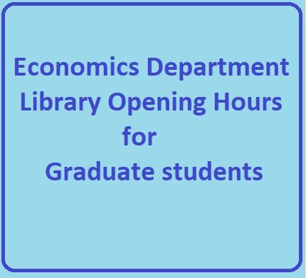 Library Opening Hours for Graduate students
