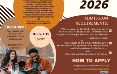 Diploma in Travel & Economics and Hotel Management – 2025