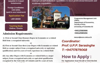 Master in Economics- 2026