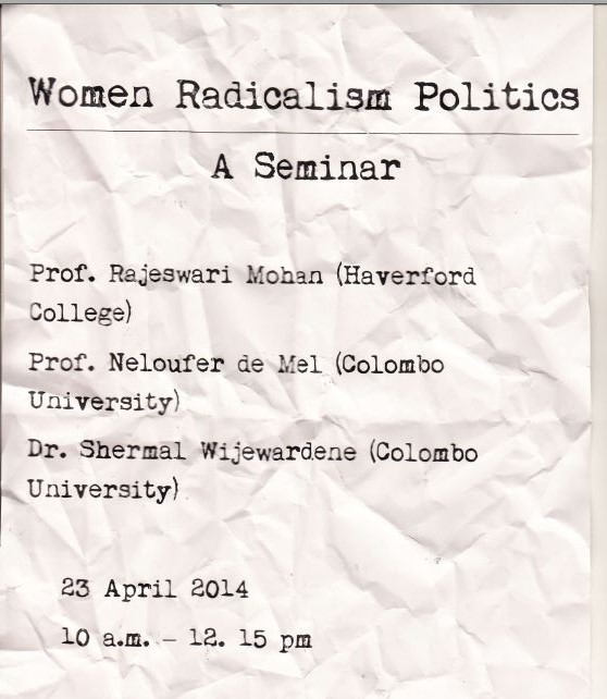 Women Radicalism Politics