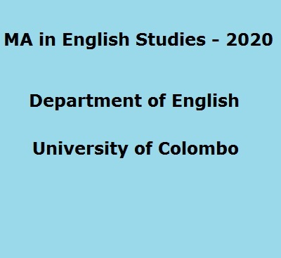 MA in English Studies – 2020