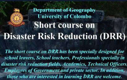 Short Course on Disaster Risk Reduction (DRR) – 2023