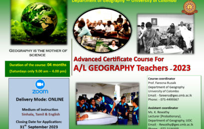 Advanced Certificate Course for Geography Teachers