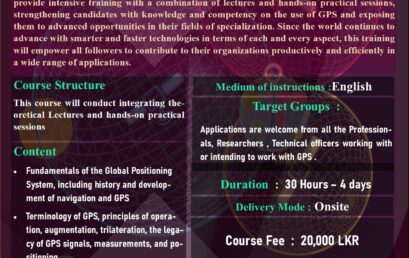 1st Certificate Course in Global Positioning System