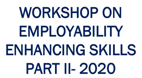 2nd Webinar on “Employabilty Enhancing Skills” – 27th June