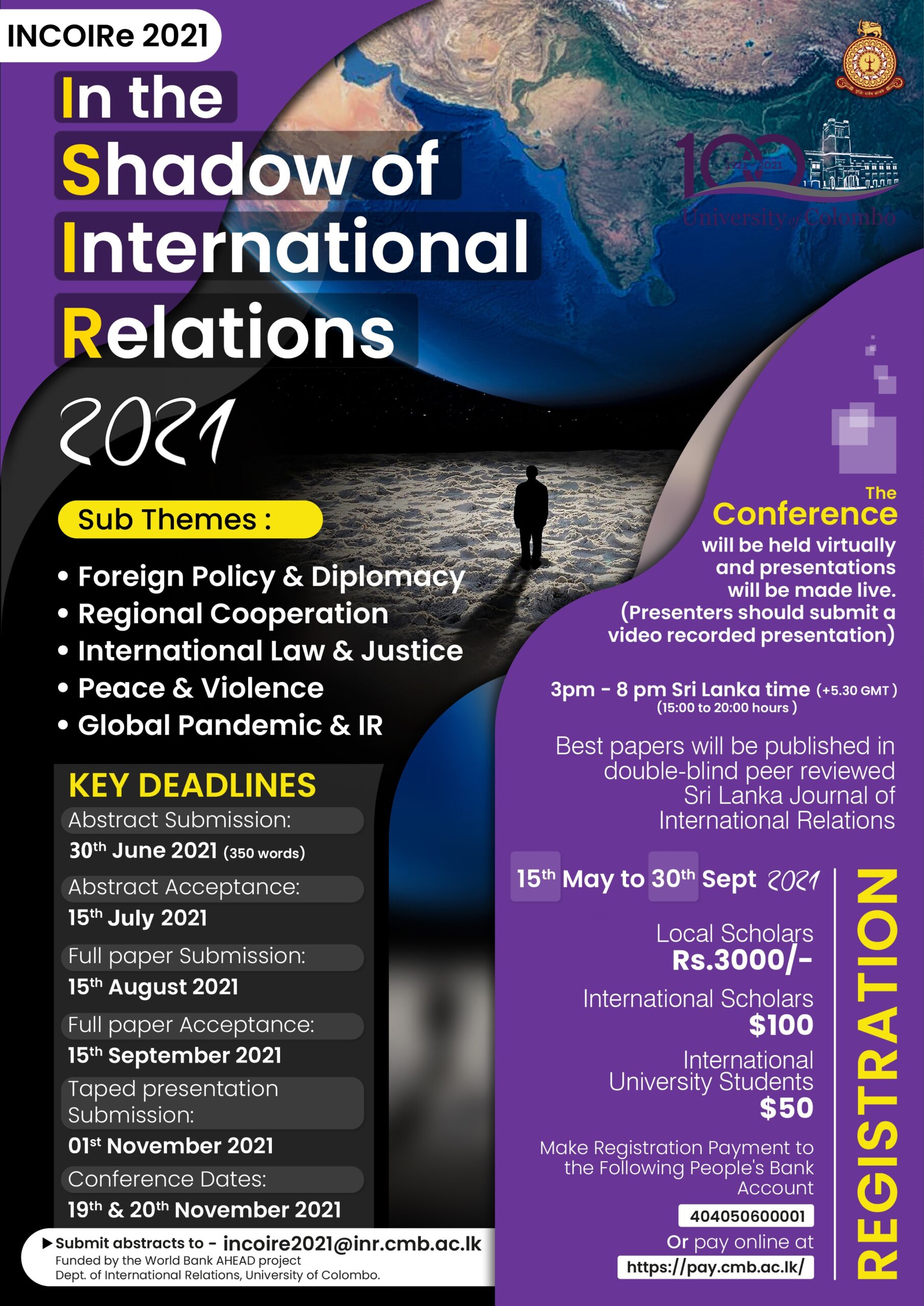 INCOIRe 2021 International Conference –  19th – 20th Nov. 2021