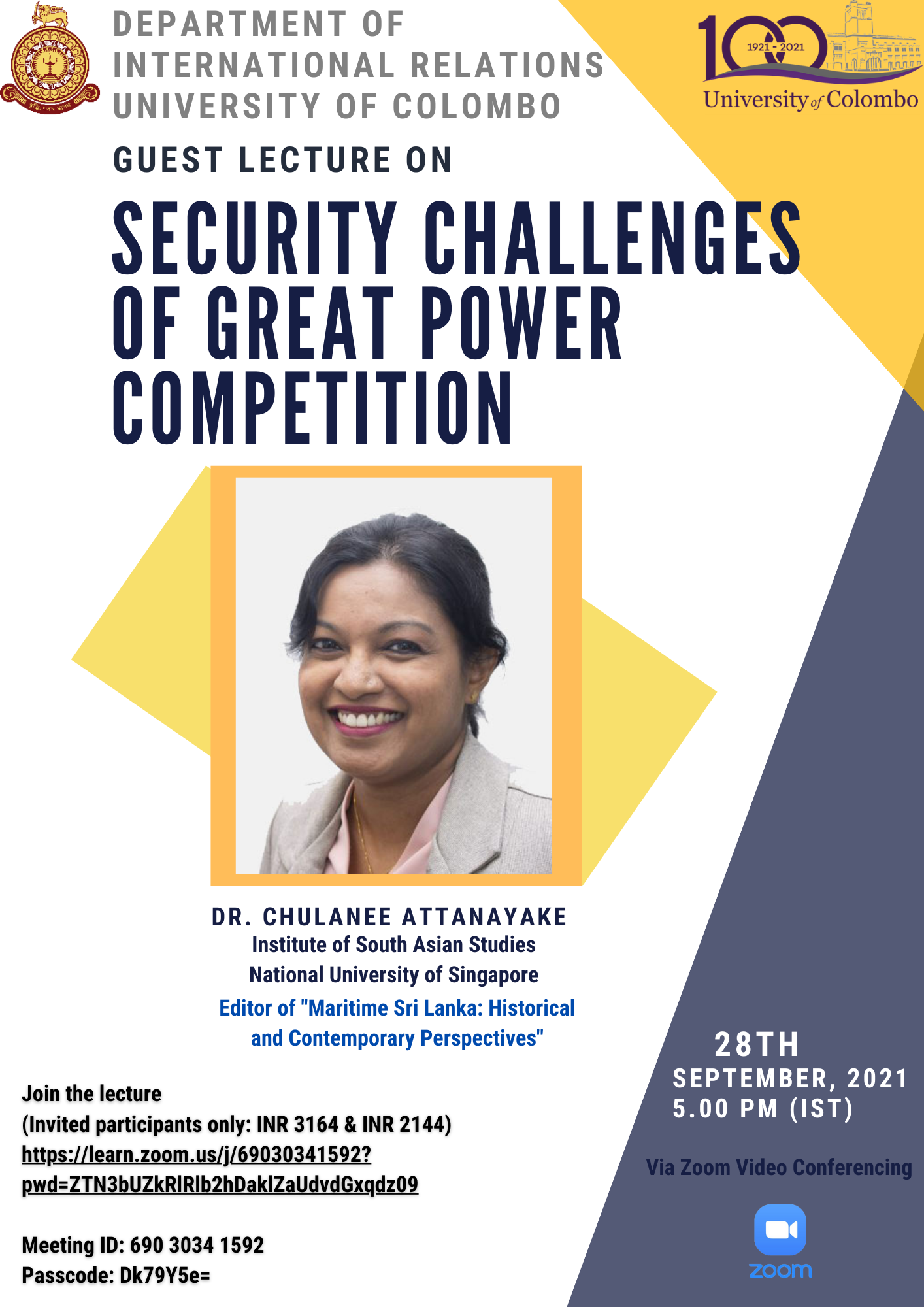Guest Lecture on Security Challenges of Great Power Competition