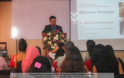 Inauguration Ceremony of MA, M.Phil, and PhD Programmes in Political Science