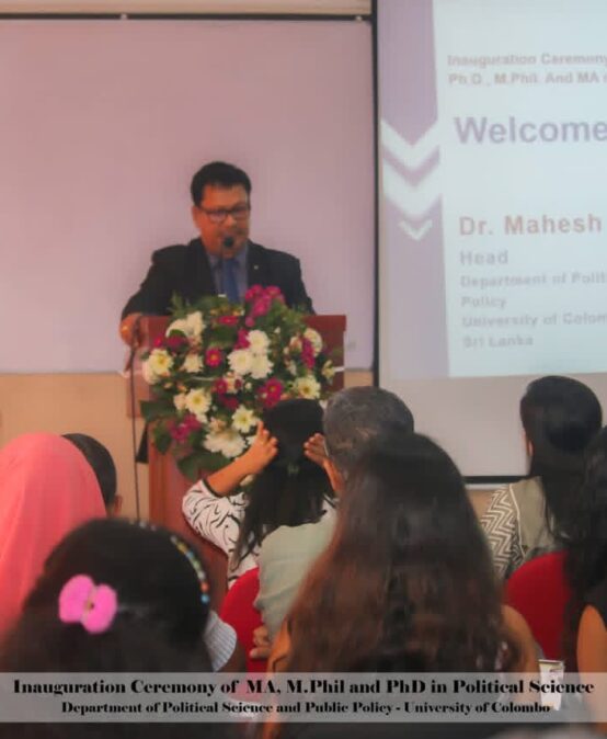 Inauguration Ceremony of MA, M.Phil, and PhD Programmes in Political Science
