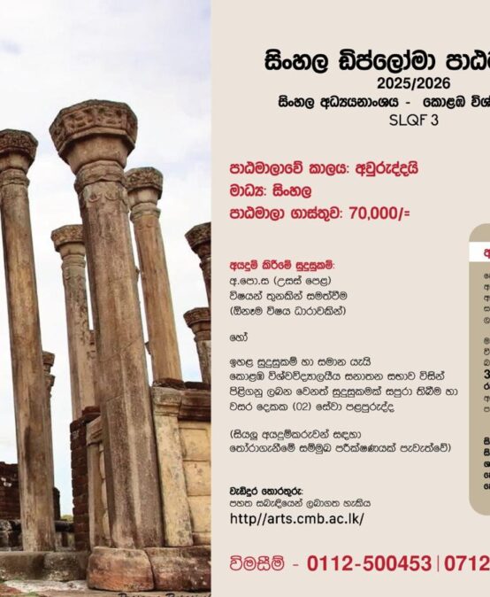 Diploma in Sinhala 2025/2026