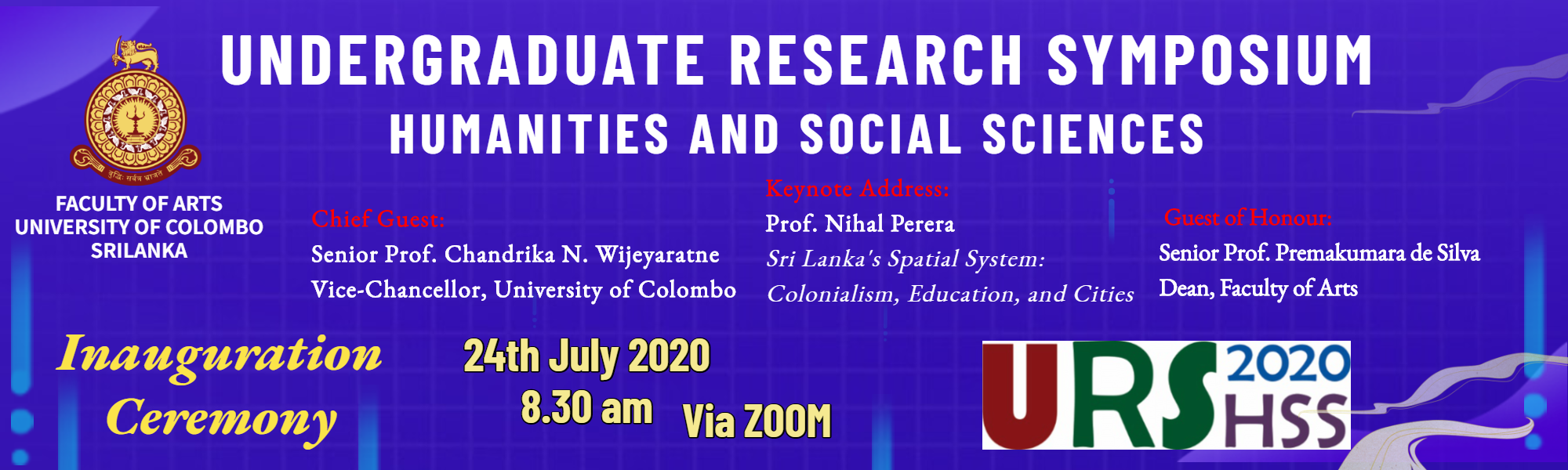 Undergraduate Research Symposium 2020 – 24th July