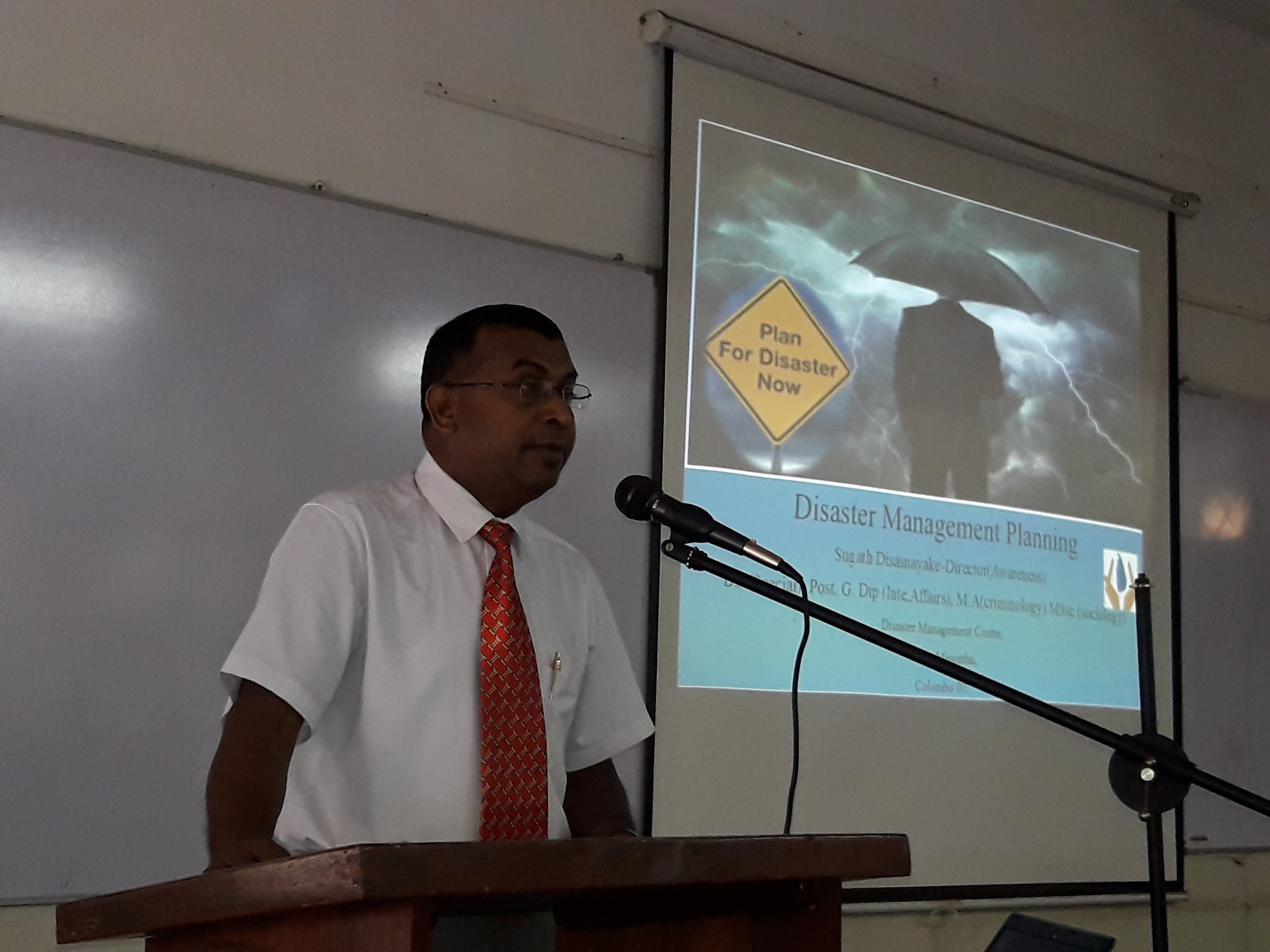 Guest Lecture on ‘Natural Hazards’ – 14th Nov.