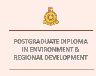 PG Diploma in Environment and Regional Development – 2019