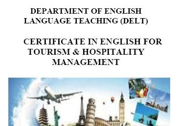Certificate in English for Tourism & Hospitality Management – 2018
