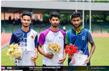 M.S.N. Kumara brings honor to the University – Inter University Championship 2018