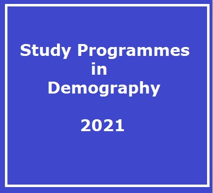 Study Programmes in Demography – 2021