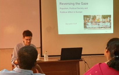 Guest Lecture on “Reversing the Gaze: Populism, Political Society and Political Affect in Europe and South Asia”- 29th Jan.