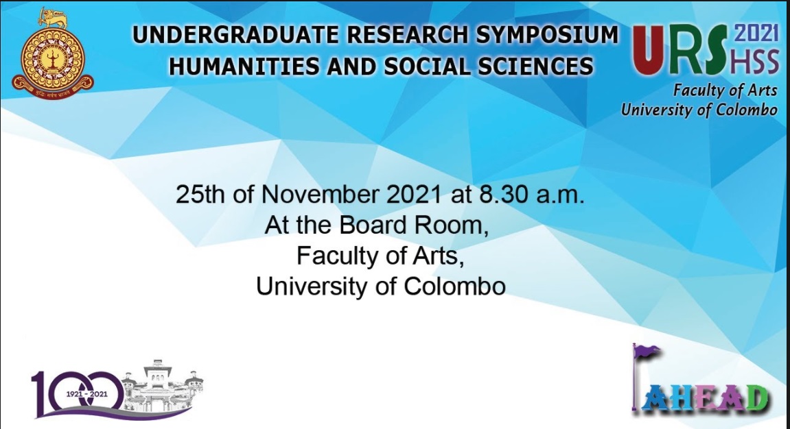 Undergraduate Research Symposium 2021 – 25th Nov.