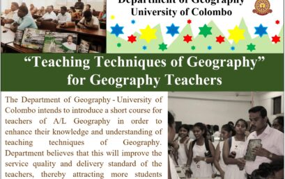 Advanced Certificate Course for Geography Teachers – 2022