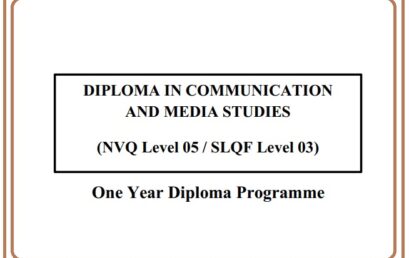 Diploma in Communication & Media Studies – 2022