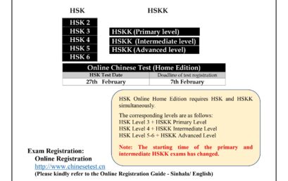 Online Chinese Test (Home Edition) HSK and HSKK – 2022