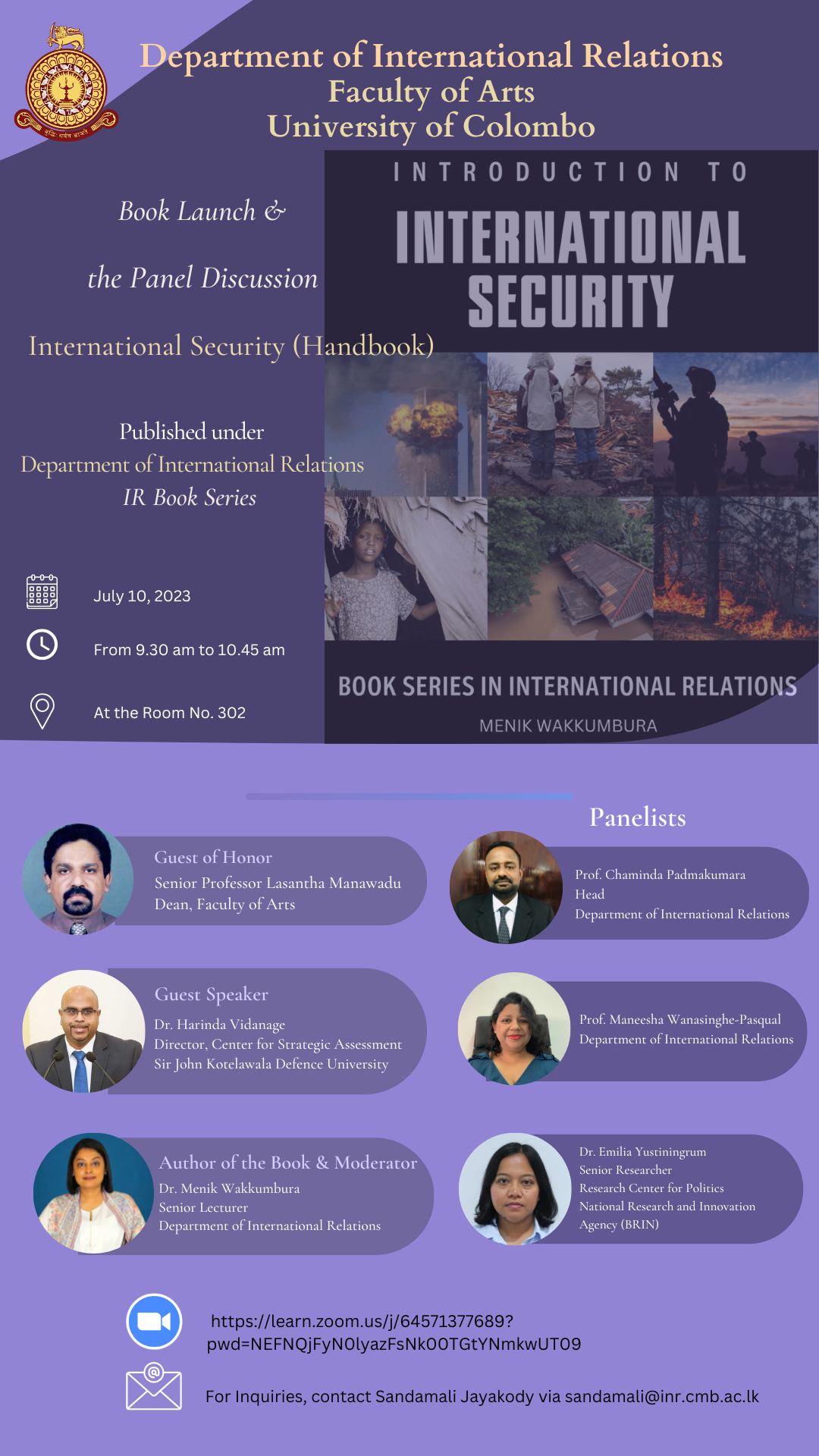 International Security Book Launch & Panel Discussion