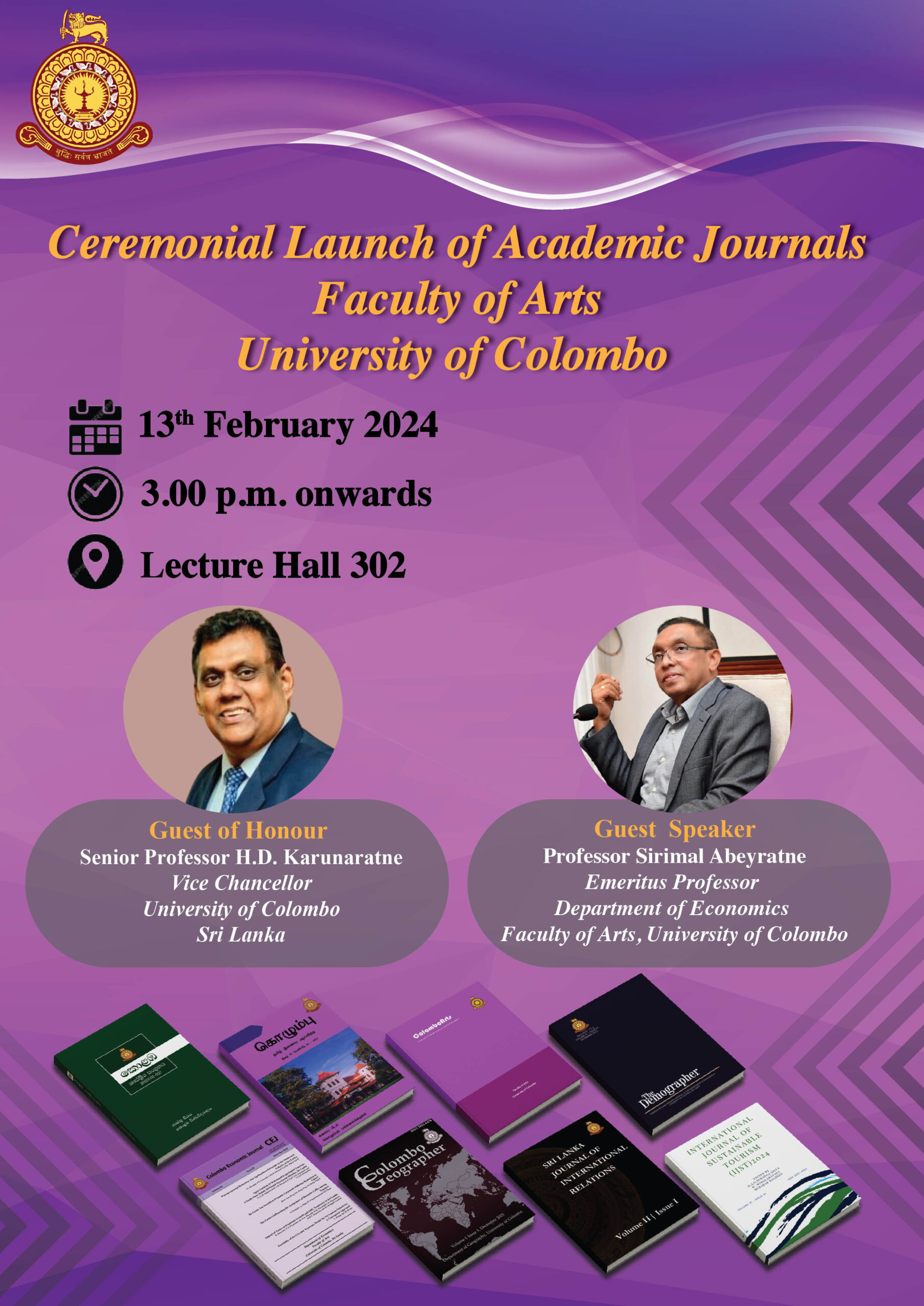 Ceremonial Launch of Academic Journals
