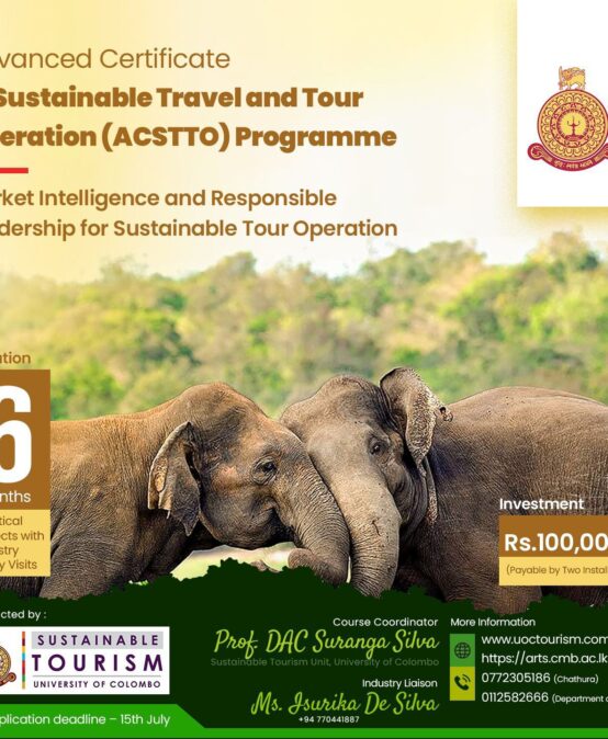 Advanced Certificate in Sustainable Travel & Tour Operation (ACSTTO) Programme