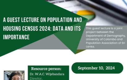 A guest lecture on Population and Housing Census 2024: Data and its Importance