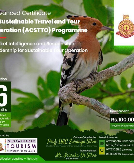 Advanced Certificate in Sustainable Travel and Tour Operation (ACSTTO)