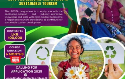 Advance Certificate in Sustainable Tourism Entrepreneurship (ACSTE) Programme