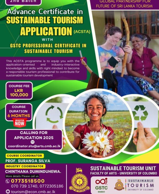 Advance Certificate in Sustainable Tourism Applications (ACSTA) Programme