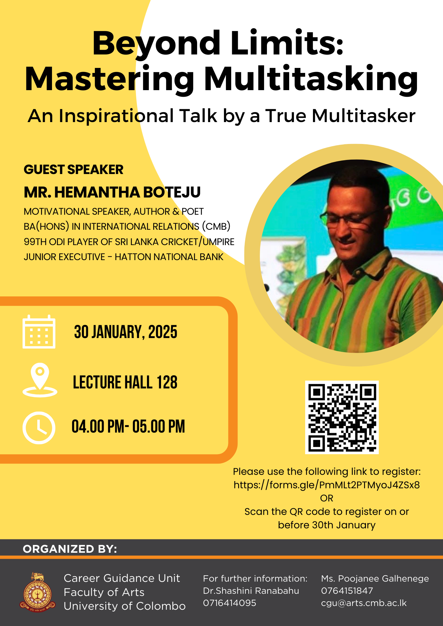 Beyond Limits: Mastering Multitasking (Motivational Guest Lecture)