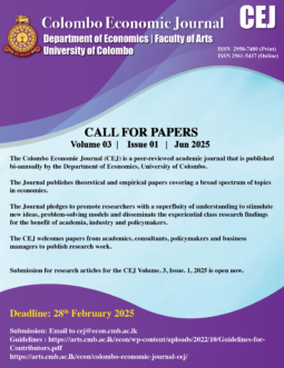 Department of Economics – CEJ | Faculty of Arts