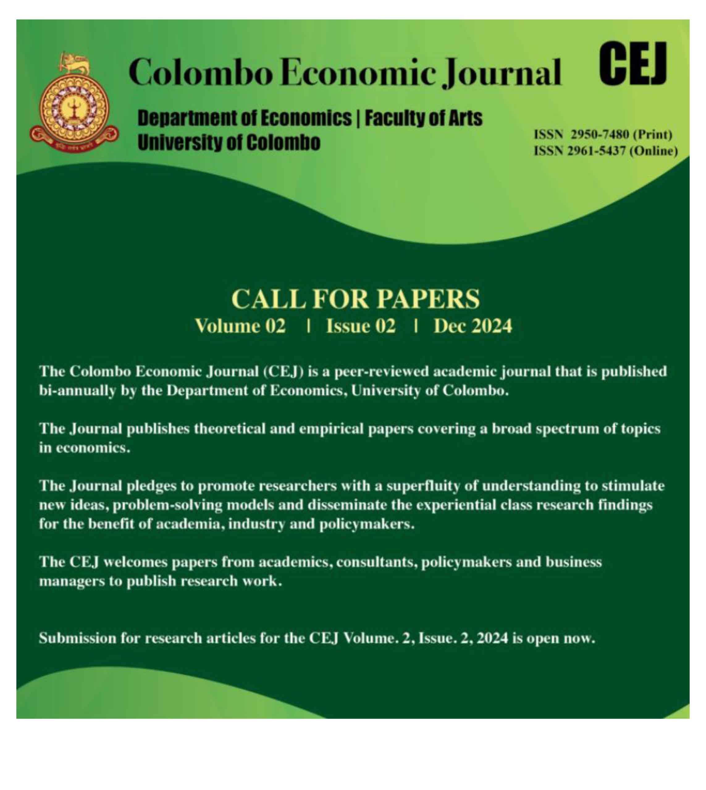 Colombo Economic Journal