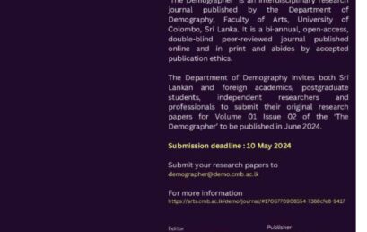 “The Demographer” Journal