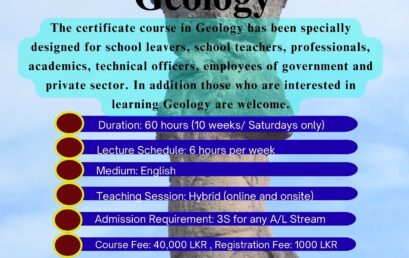 Geology short course- 3 batch